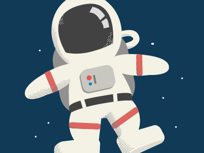 A is for astronaut a astronaut flat illustrator space spaceman