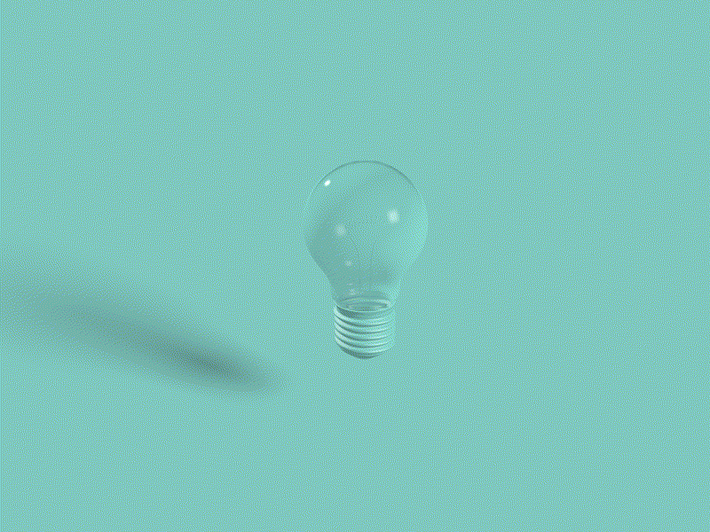 LightBulb animation c4d device ideas mobile render test