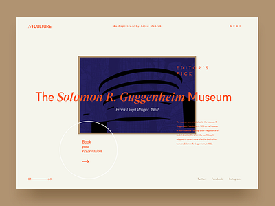 Museum Tour Concept art art deco booking deco experience guggenheim illustration museum new york ny reservation tour typography ui ui ux design ux vector visual