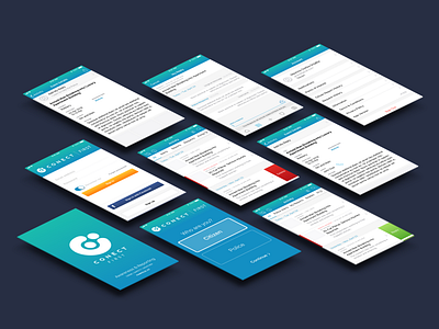 Conect First app design ios ui ux