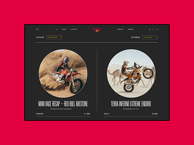 Red Bull website after effects animation corporate website design energy drink figma red red bull sport ui ux web website