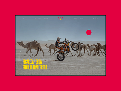 Banner design extreme figma graphic design red bull sport ui ux web