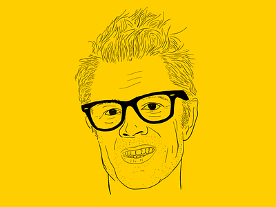 Hi, I'm Johnny Knoxville design illustration jackass portait