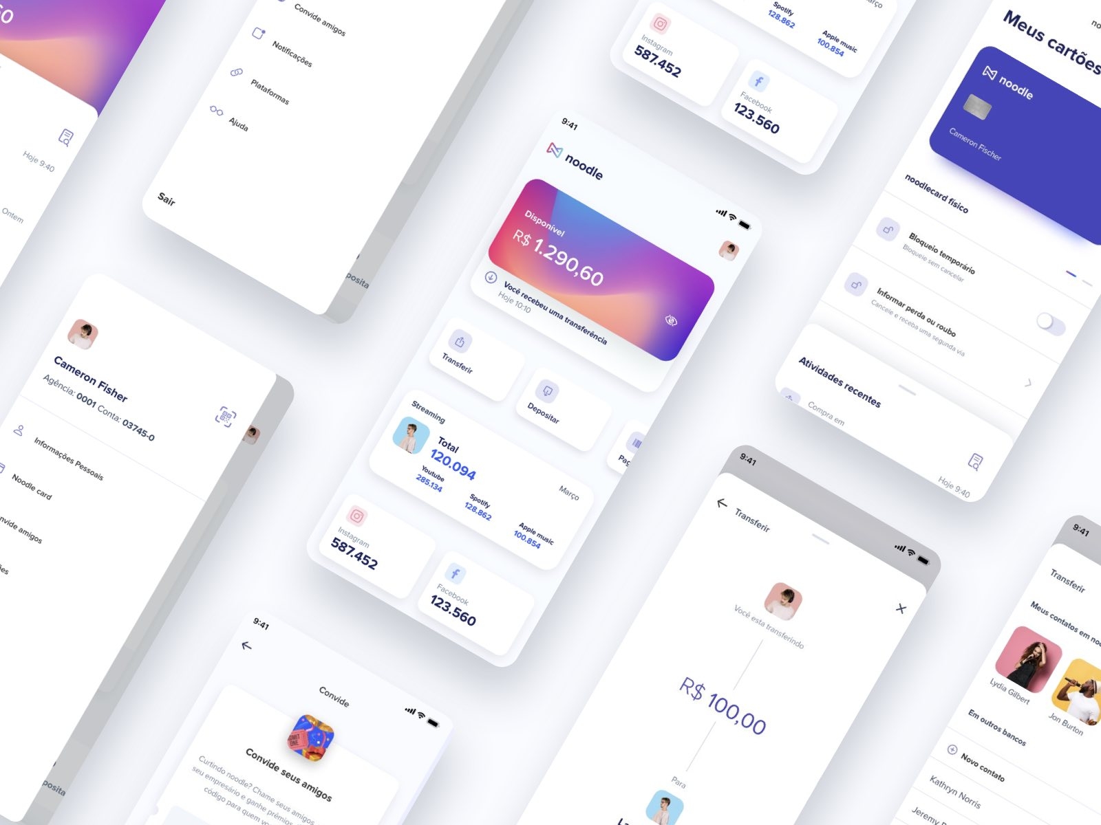 Noodle - UI by Matheus on Dribbble