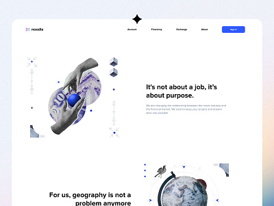 Noodle - Careers carrers collage landing light page ui web