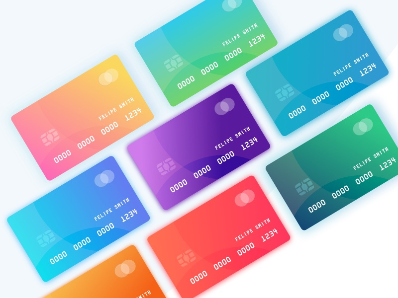 Credit cards by Matheus on Dribbble