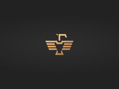 Phoenixhaus logo dark geometric golden logo phoenix