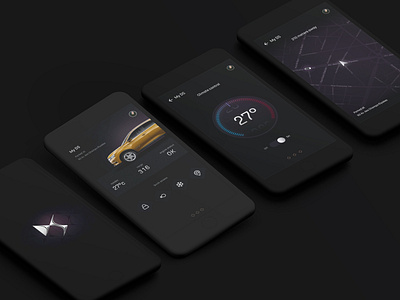 My Ds App concept car app cars dark ds suv ui