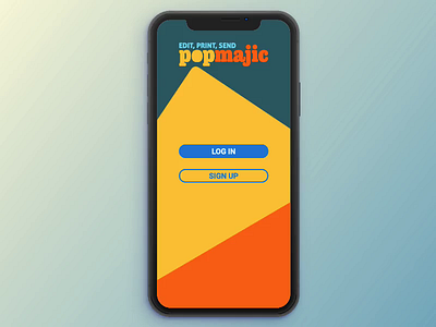 popmajic log in ae aep after effects animation design iphone log in mobile mobile app design motion phone
