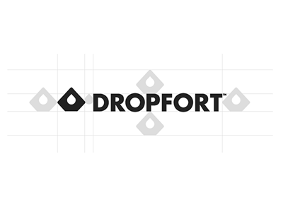 Dropfort Logo branding dropfort droplet drupal logo