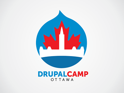 Drupal Camp Ottawa canada canadian drupal logo maple leaf ottawa parliament