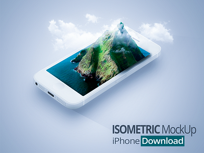 Object Isometric clouds download ios iphone isometric mountain psd