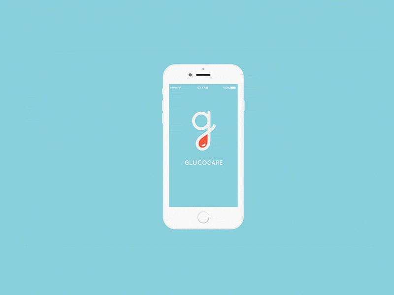 Glucocare App app design causes design diabetes logo schedule ui