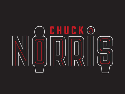 Chuck Norris chuck norris design target type typeface typography