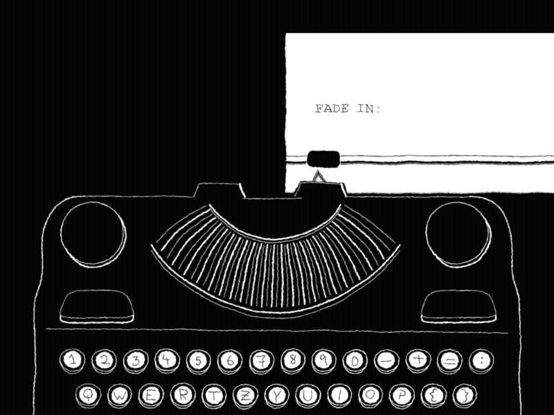 Quarantine screenplays aftereffects design digitalart drawing illustraion illustration art illustrator motiongraphics quarantine screenplay typewriter typography