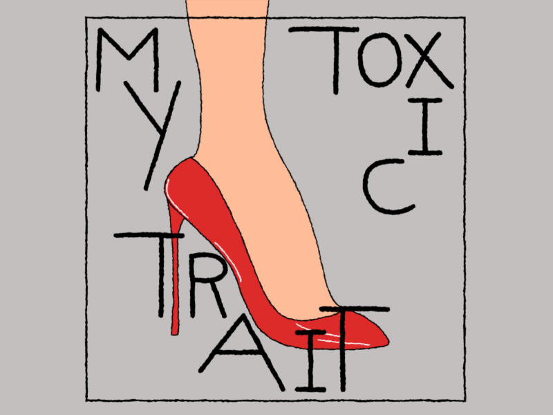 My Toxic Trait 2danimation aftereffects animation design digitalart framebyframe heel heels illustraion illustration art illustrator motiongraphics red snake
