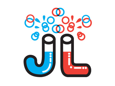 J.L fun ligature typography
