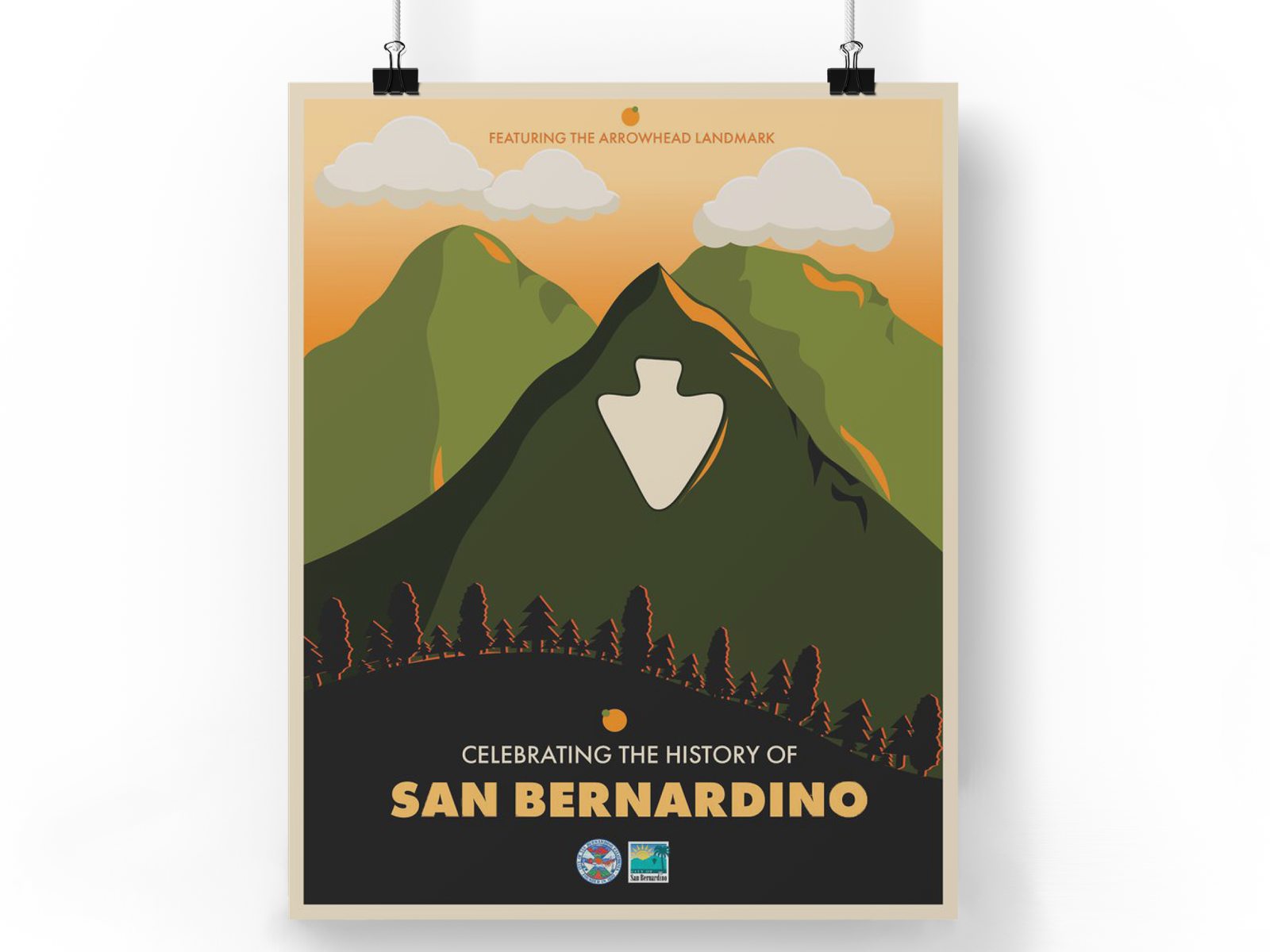 San Bernardino city poster by Vanessa Gaspard on Dribbble