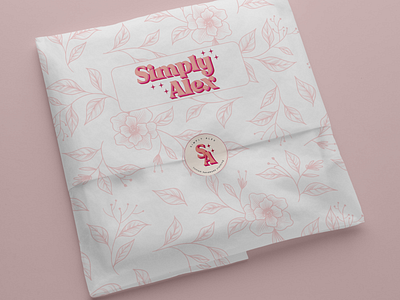 Simply Alex brand packaging branding design graphic design illustration