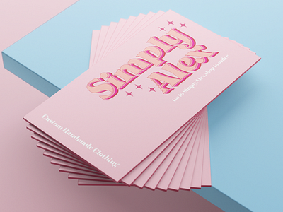 Simply Alex business cards branding design graphic design illustration typography