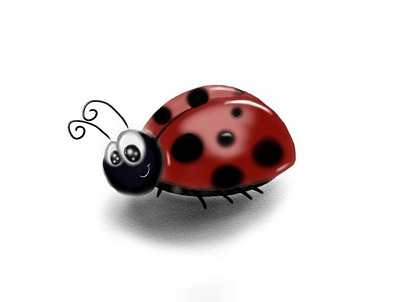 The Lucky Ladybug. cartoon art childrens illustration design digital art graphic design illustration vector