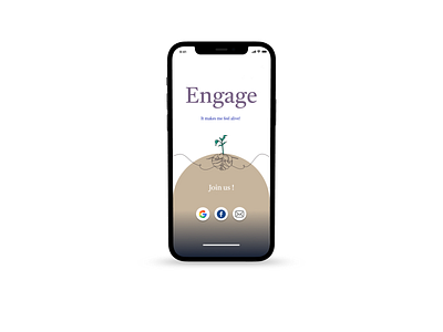 Engage app design illustration ui ux