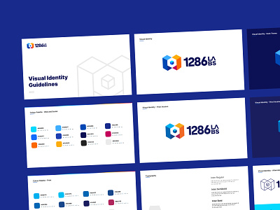 Identity Design - 1286 Labs brand guide branding figma identity logo logo design visual guidelines web3