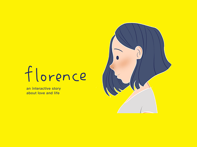 Florence character designer、photoshop florence girl illustration woman yellow