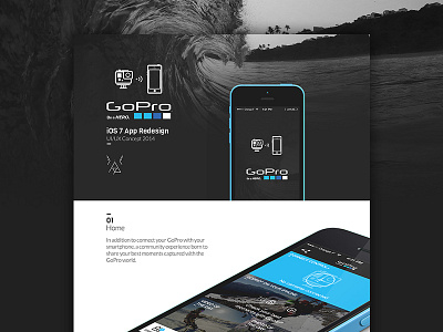 GoPro iOS7 App Concept animation app application concept gopro hero ios 7 ios7 pro redesign ui ux