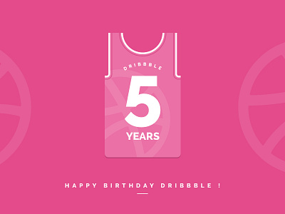 Dribbble Shirt 5th Birthday 5 basket shirt basketball birthday dribbble fun happy hb party year