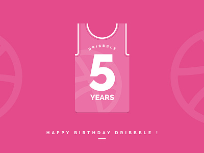 Dribbble Shirt 5th Birthday