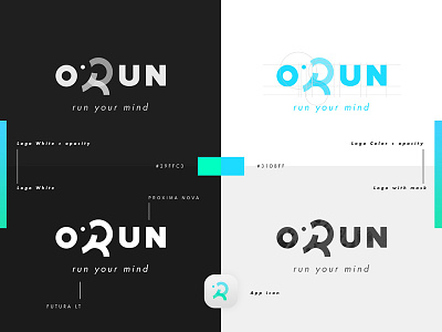 O'RUN — Identity identity logo logotype minimalist orientation orienteering orun r run running