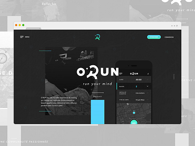 O'RUN — Website futura minimalist orientation orienteering orun page run running site sport web webdesign