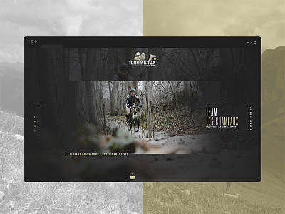 Team Les Chameaux — Website camel parallax site sport webdesign website