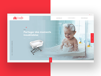 Baby Concept — Home Layout WIP baby layout nurse webdesign website wip