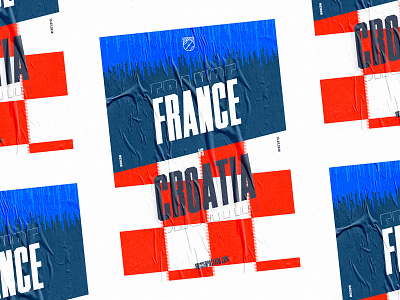 World cup 2018 - France v Croatia cup fifa finale football pattern soccer world worldcup