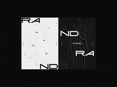 Rand 003 - Logotype branding identity logo logotype r rand