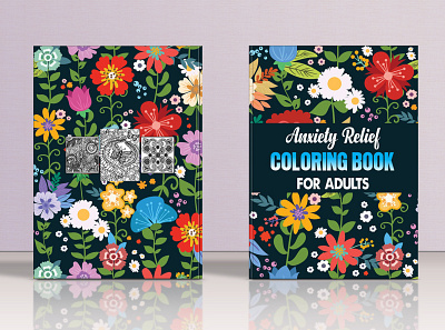 anxiety relief coloring book for adults activitybook bookforkids childrenbooks coloring book coloringbook cover for kdp hardcover paperbackcover
