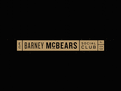 Barney McBears branding design identity lettering logo
