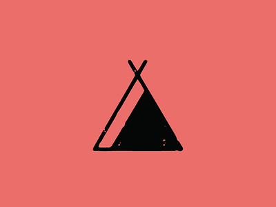 Let's Go Camping branding design icon identity logo