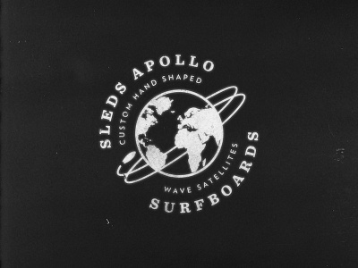 Sleds Apollo branding design hand lettering identity illustration logo