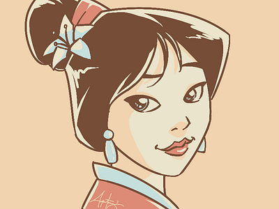 Mulan disney honor illustration mulan princess