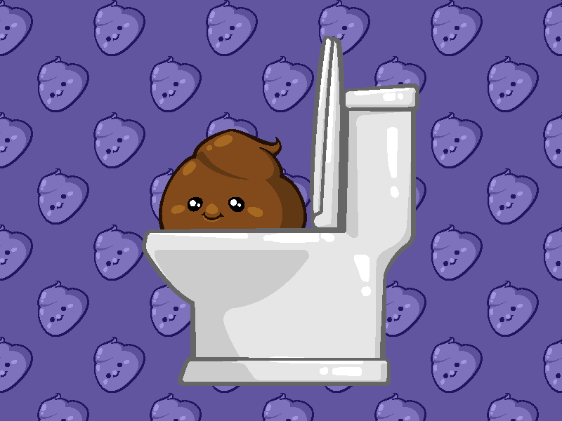 Lil Shit cute funny game humor illustration pixel poop shit turd