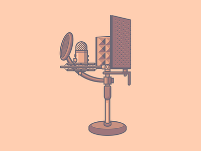Recording Equipment absorber css html illustration microphone pop filter
