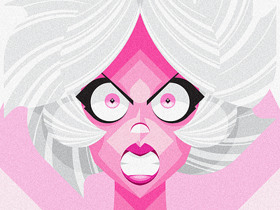 Pink Diamond diamond flat geometric illustrator pink steven universe