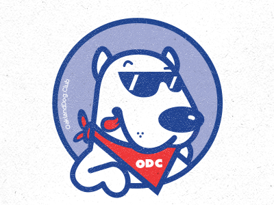 Oakland Dog Club Logo White & Blue