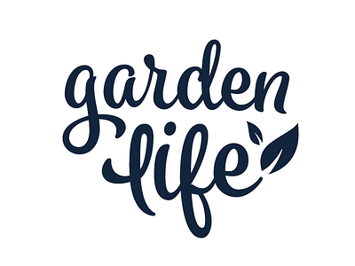 Garden Life branding typography