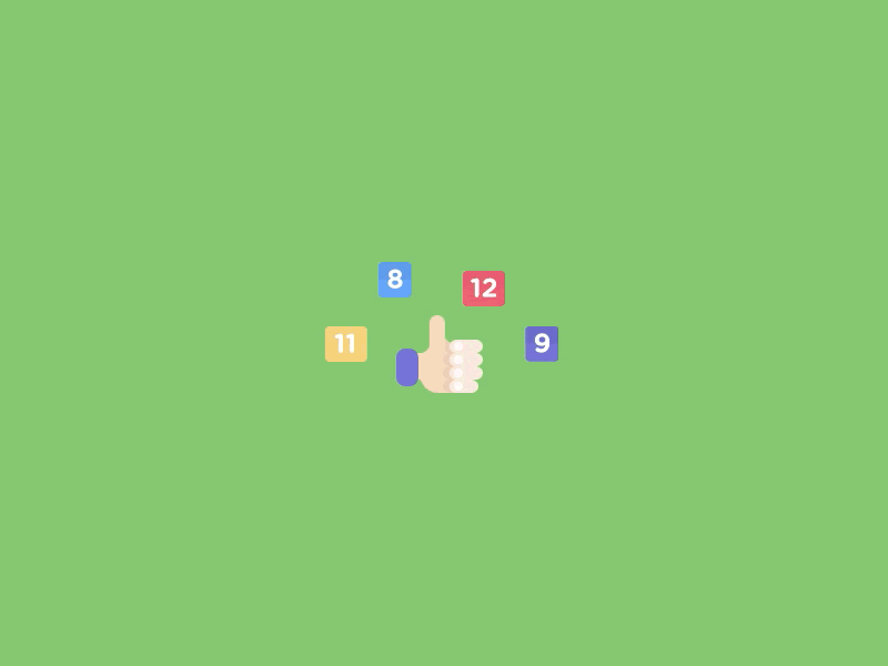 Animated Thumbs Up animation code codepen css gif motion numbers science success svg thumbs up upload