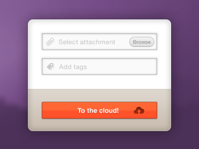 To The Cloud attachment browse cloud icons tags upload