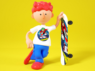 Skater Boy 3d branding